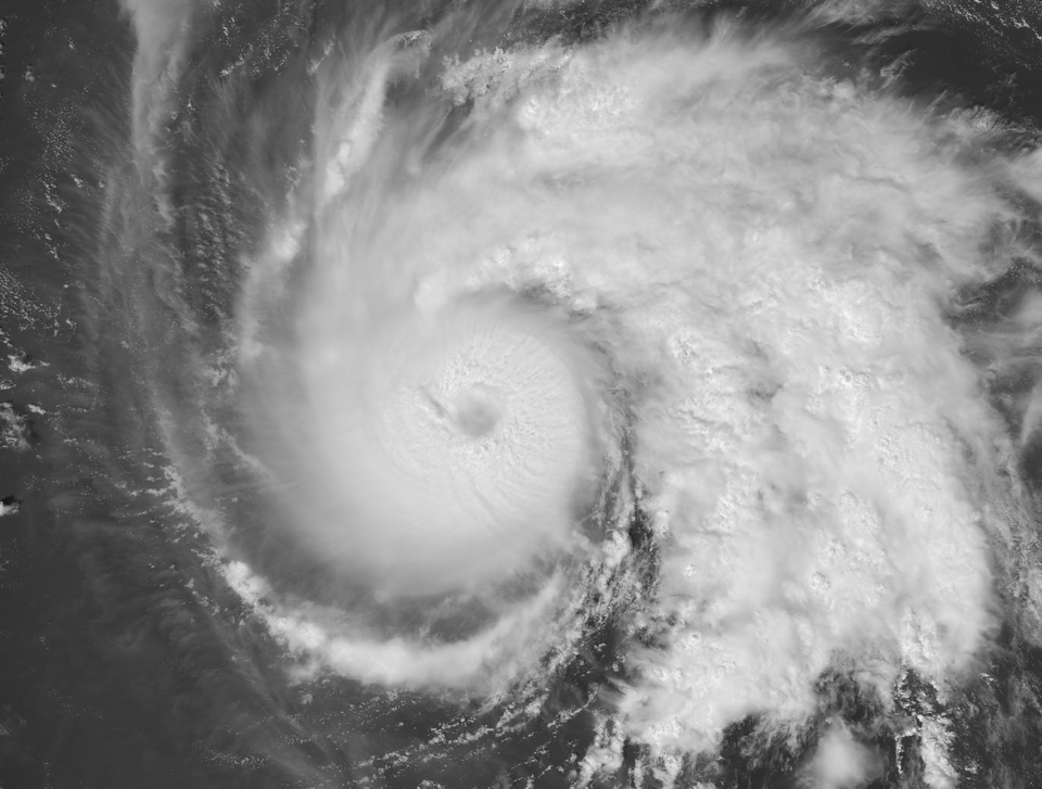 Developing Eye at the Center of Hurricane Humberto by JPSS Imagery